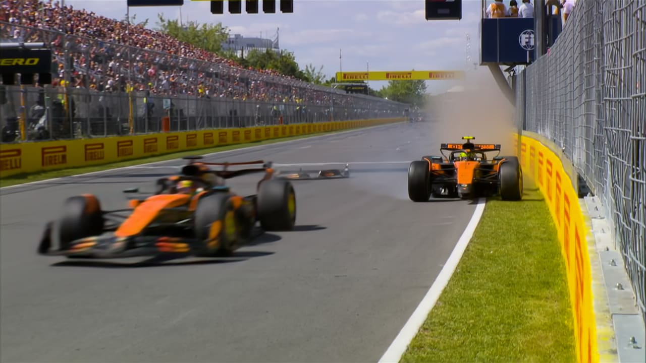 See the Norris/Piastri clash in full